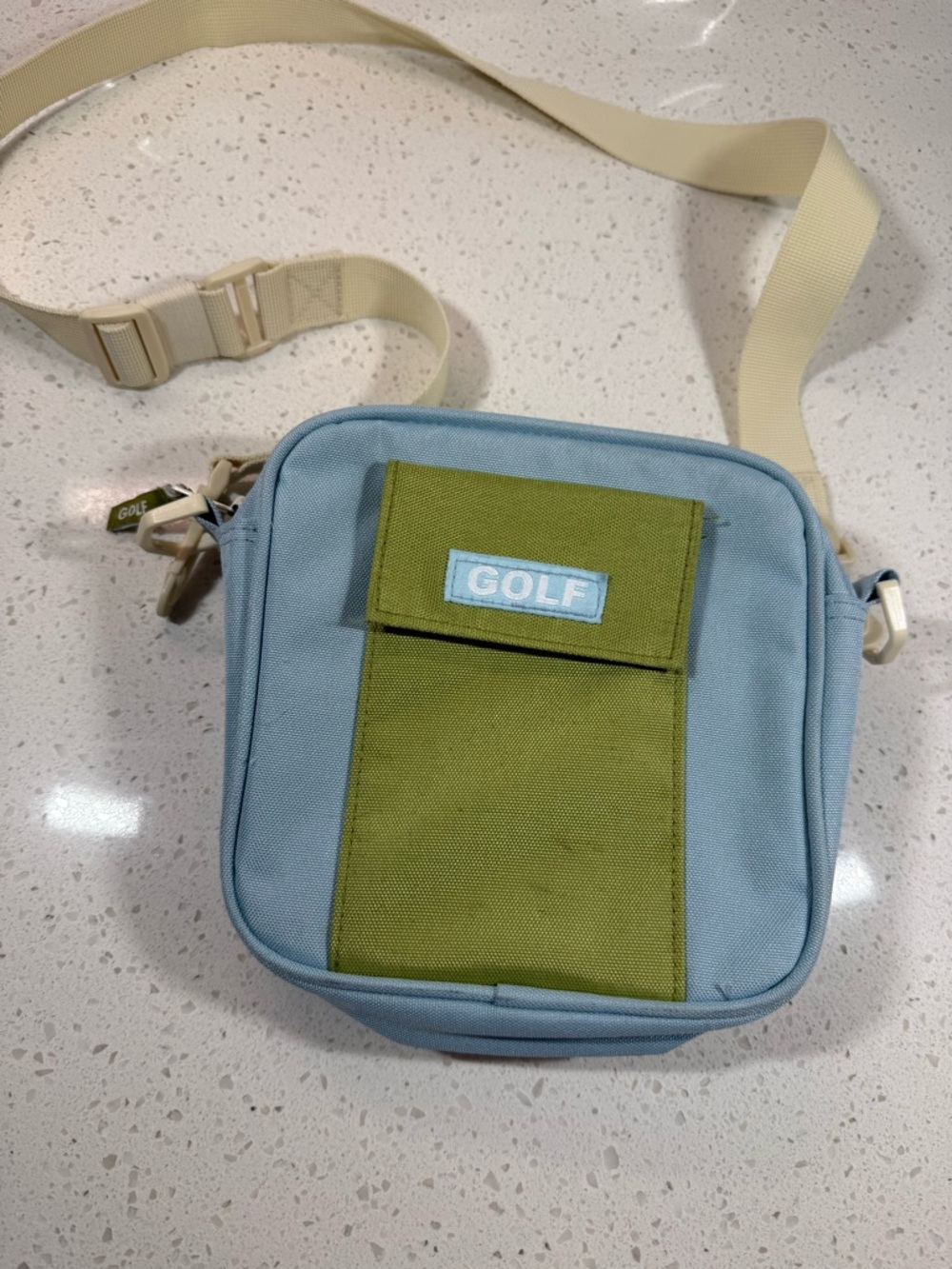 Colorbock Crossbody Bag by GOLF WANG Blue Green READ DESCRIPTION